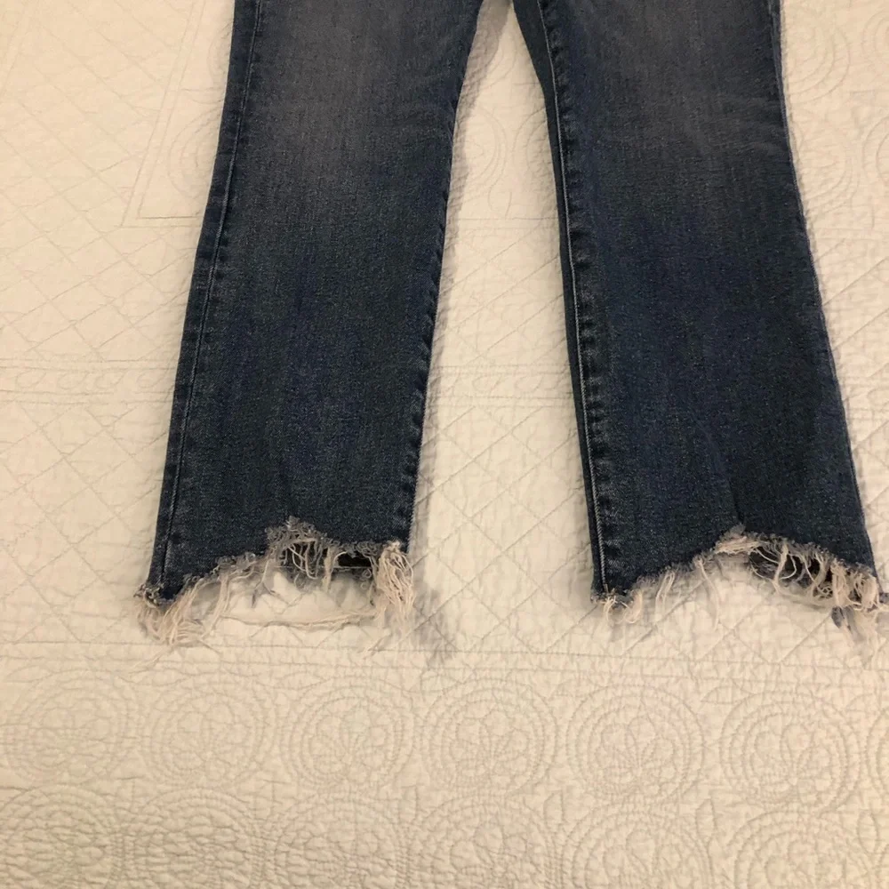 Good American Cigarette cropped jeans. Size 10.